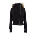 LINY LIBERTY 25AW Double-Zip Fur-Trim Cropped Padded Jacket