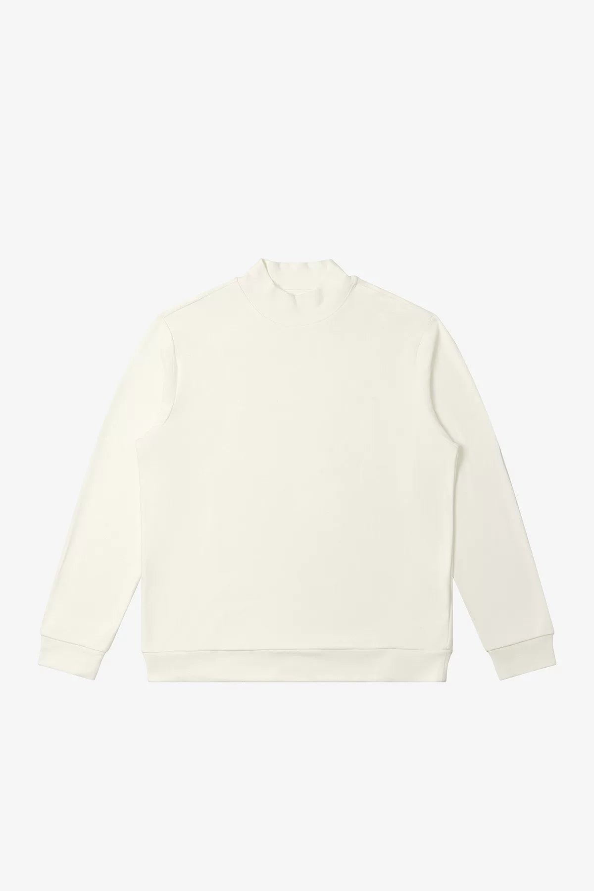 NO LOGO Cozy Knit Thermal Half-Turtleneck Long-Sleeve Top