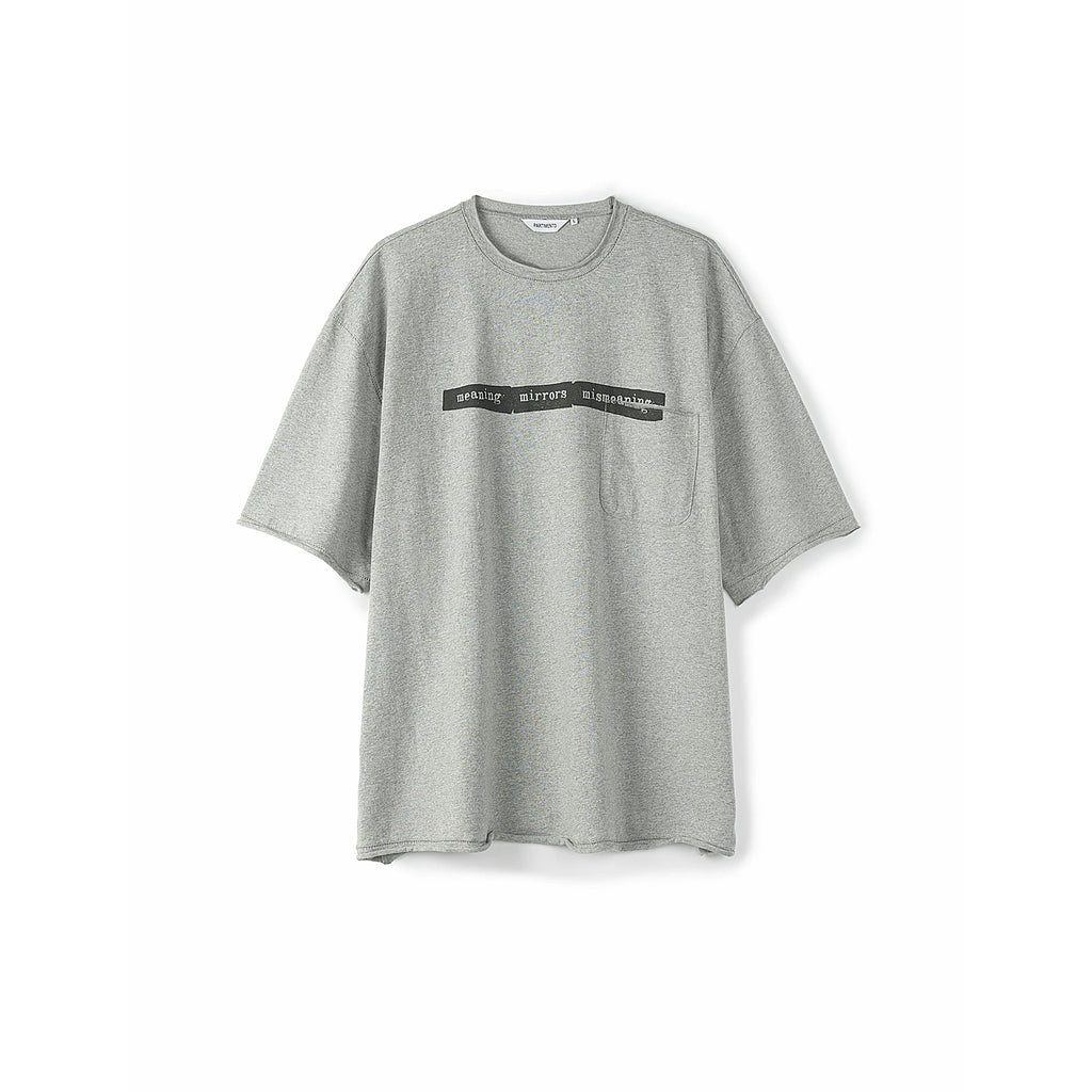 PARTIMENTO Vintage Washed 230g Frayed Trim Loose Tee