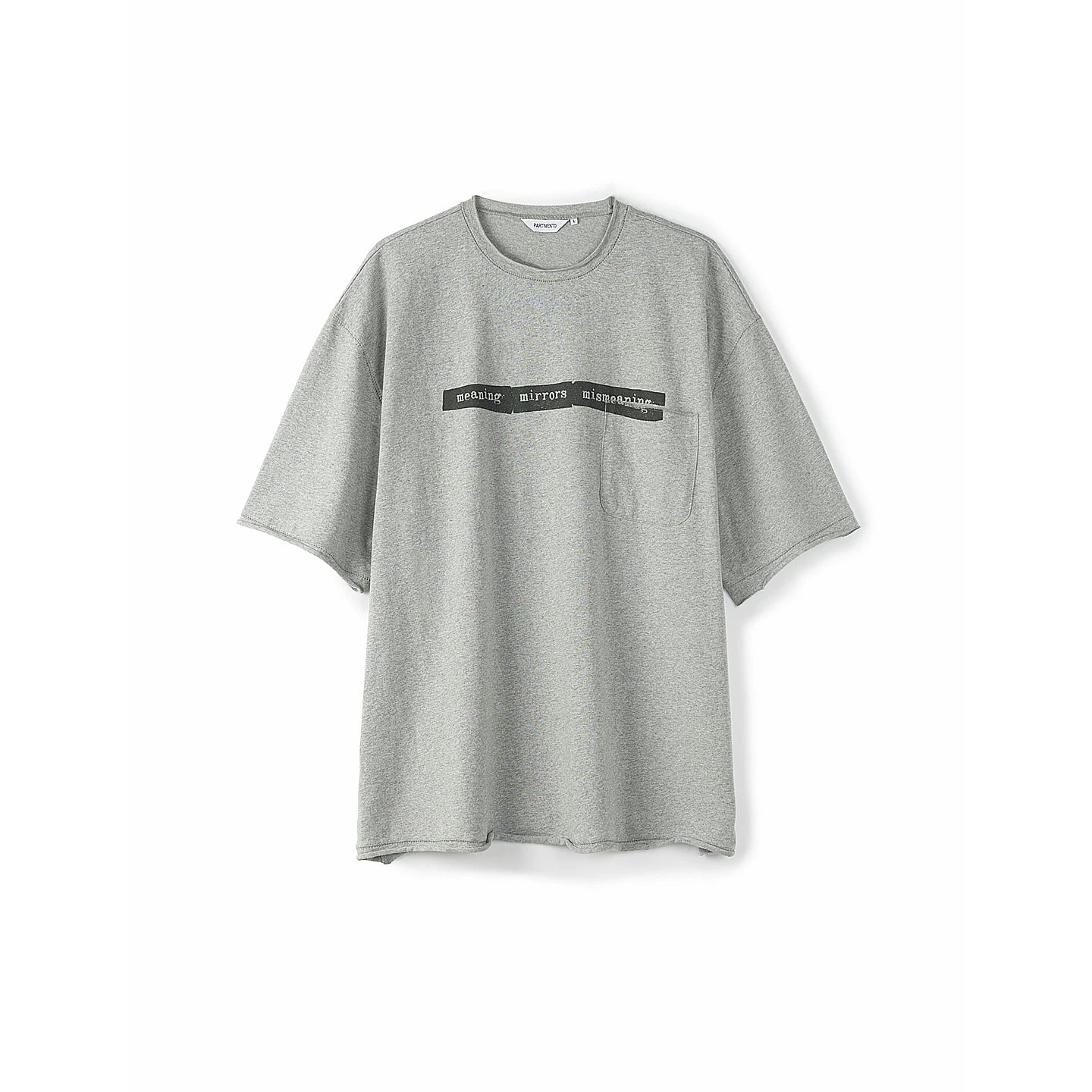 PARTIMENTO Vintage Washed 230g Frayed Trim Loose Tee
