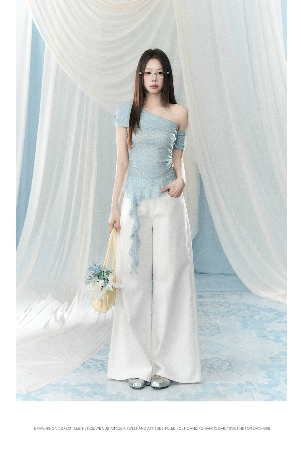 Wildberry Loose and Versatile Wide Leg Jeans