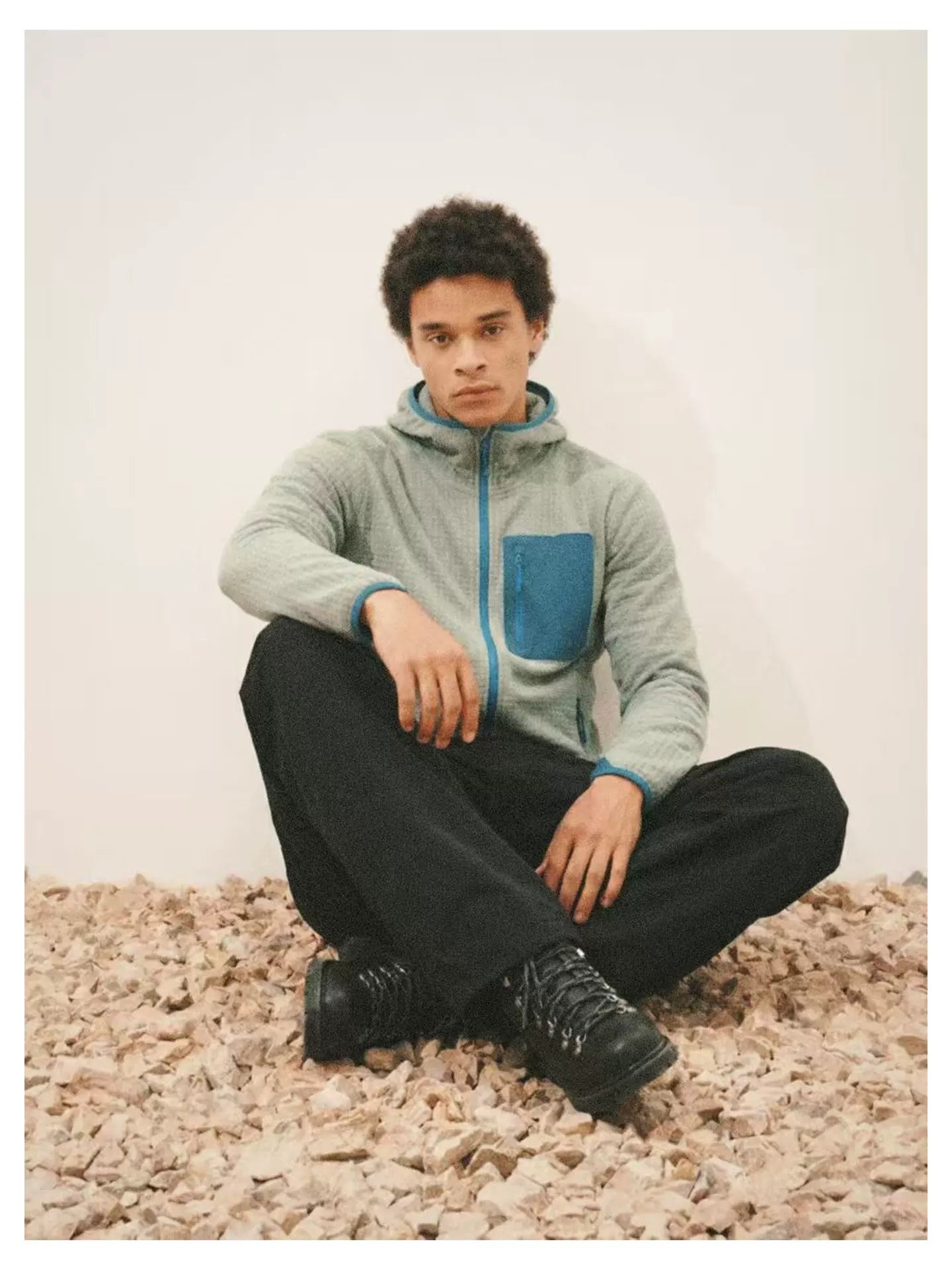 No Logo Heattech Windproof Hooded Fleece Jacket