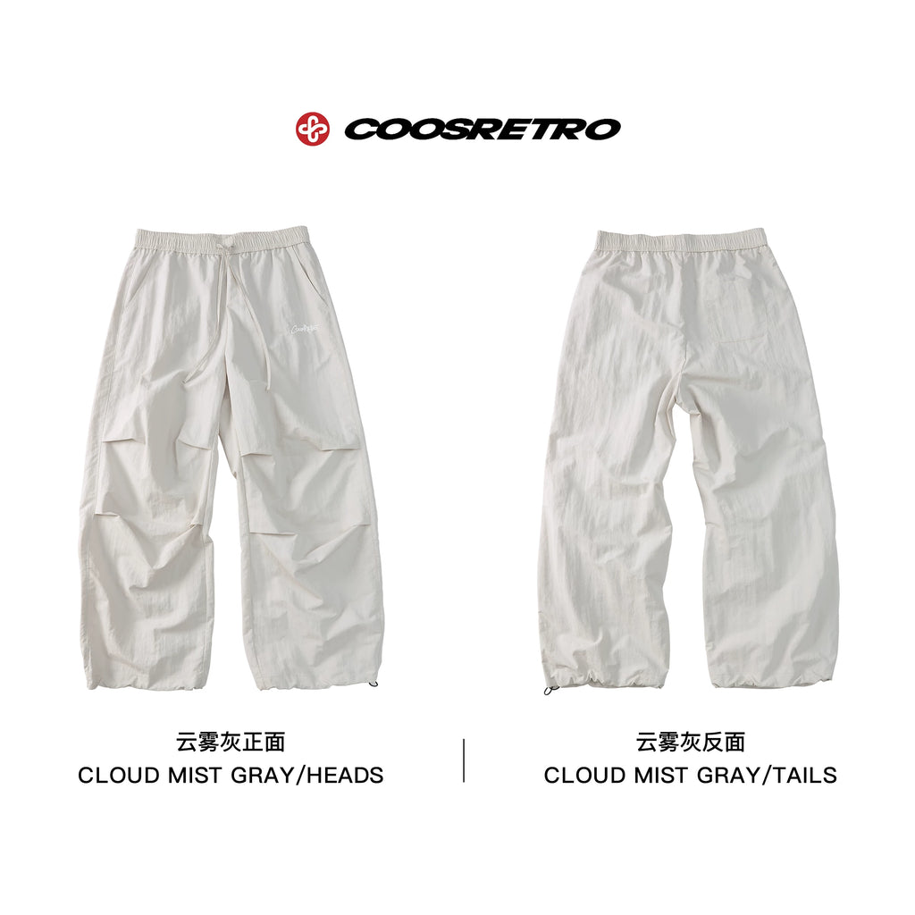 CoosRetro Embroidered 260g Loose Straight-Leg Sweat Shorts
