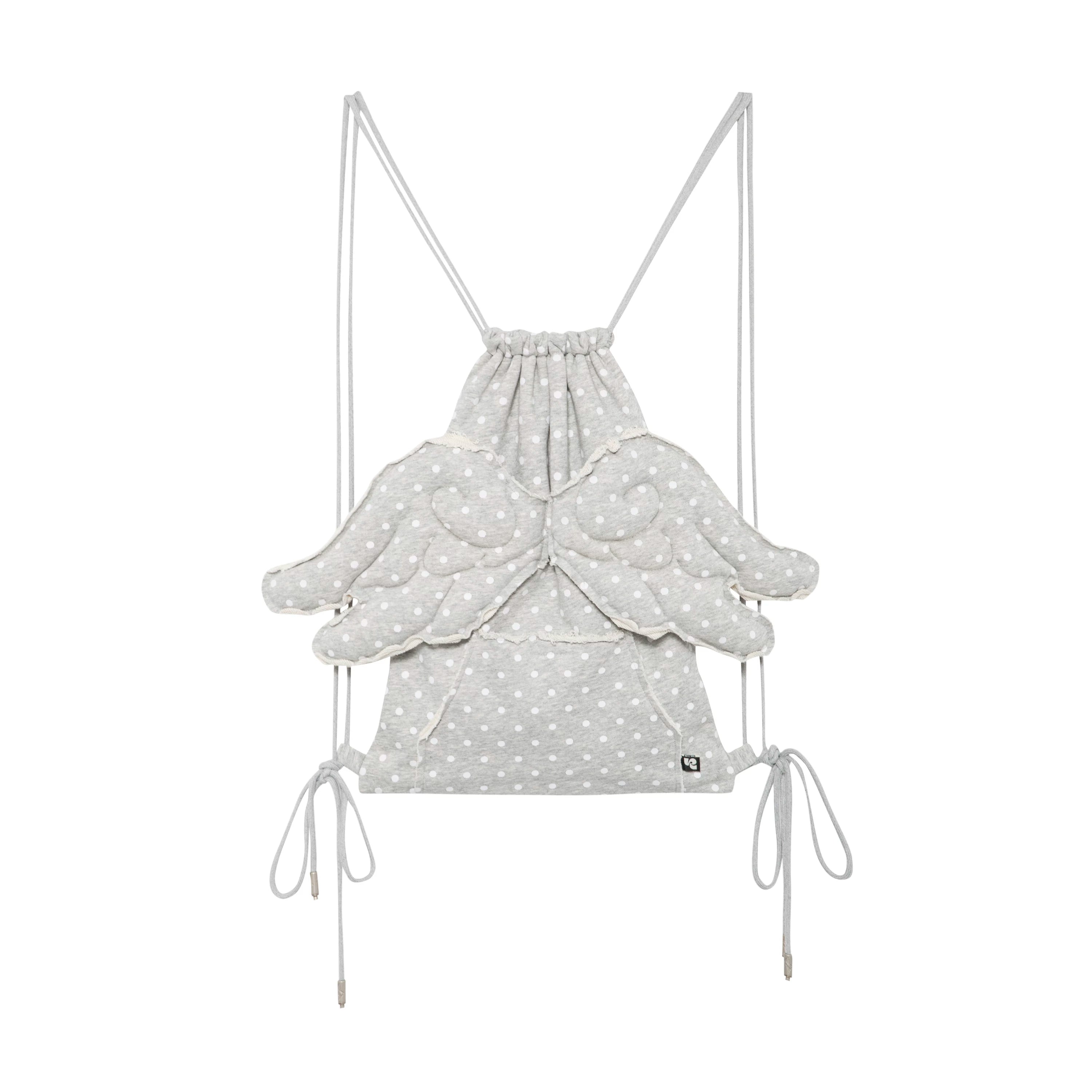 Yawhat Polka Dot Three-dimensional Wings Burr Backpack