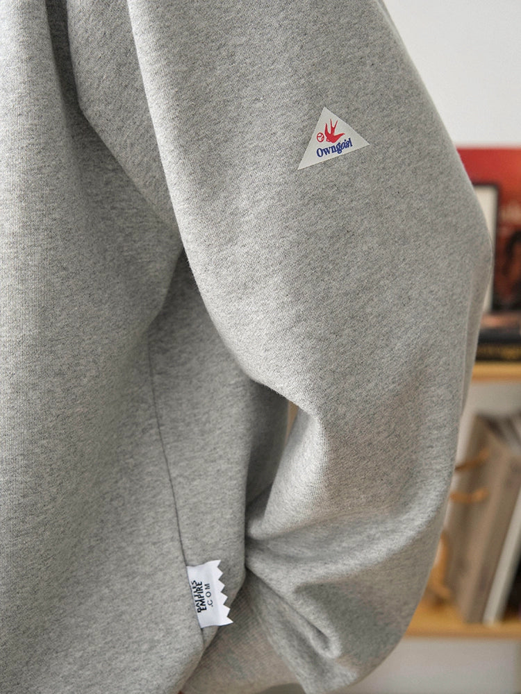 Battles Baseball Embroidered Crew Neck Sweater