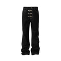 YADcrew Airplane Buckle 400g Relaxed Raw Denim Jeans