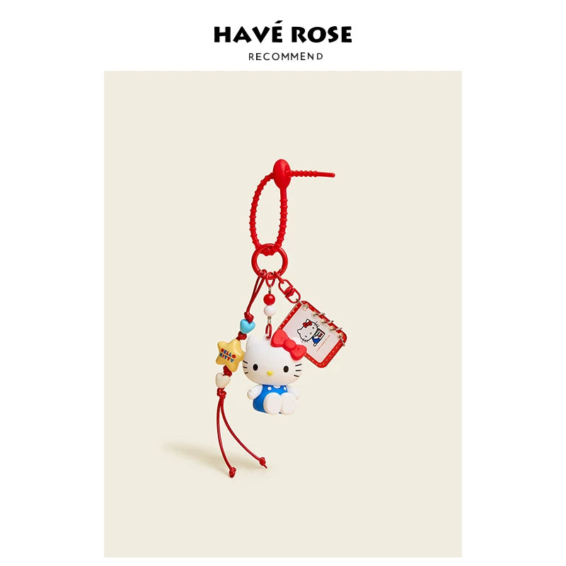 HAVEROSE Hello Kitty Cute Charm Keyring