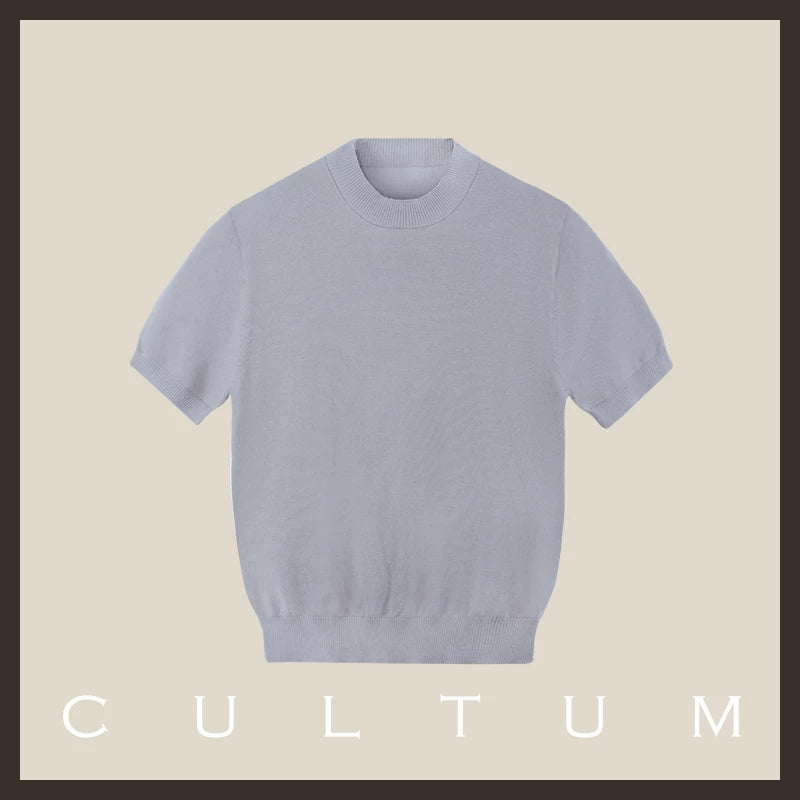 CULTUM Lightweight Breathable Casual Knit Tee