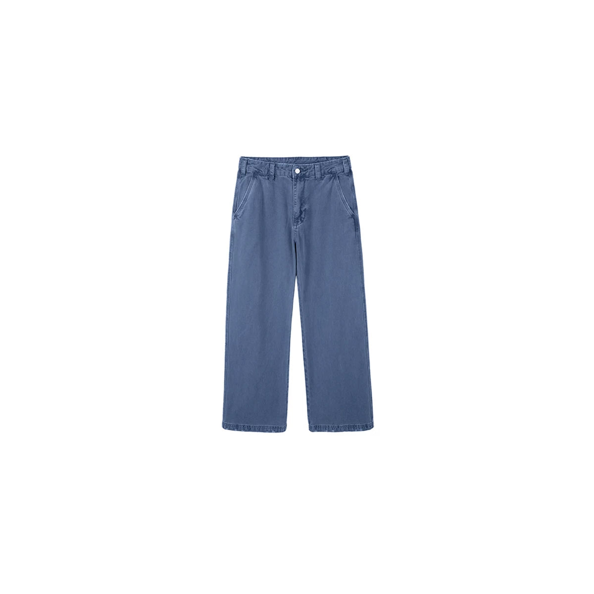 PLUS NO LOGO Washed Distressed Loose Straight-Leg Trousers