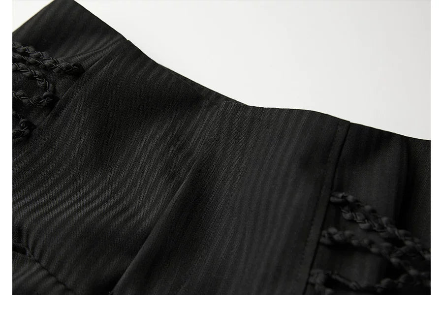 INDULGE Lace-up Scimitar Wide-leg pants