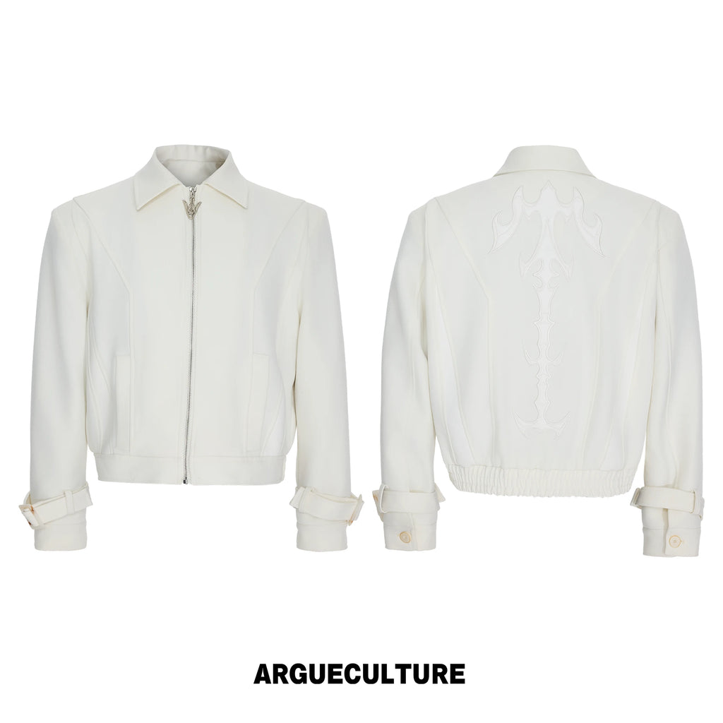 ArguE CulturE Embroidered Cropped Wide Jacket