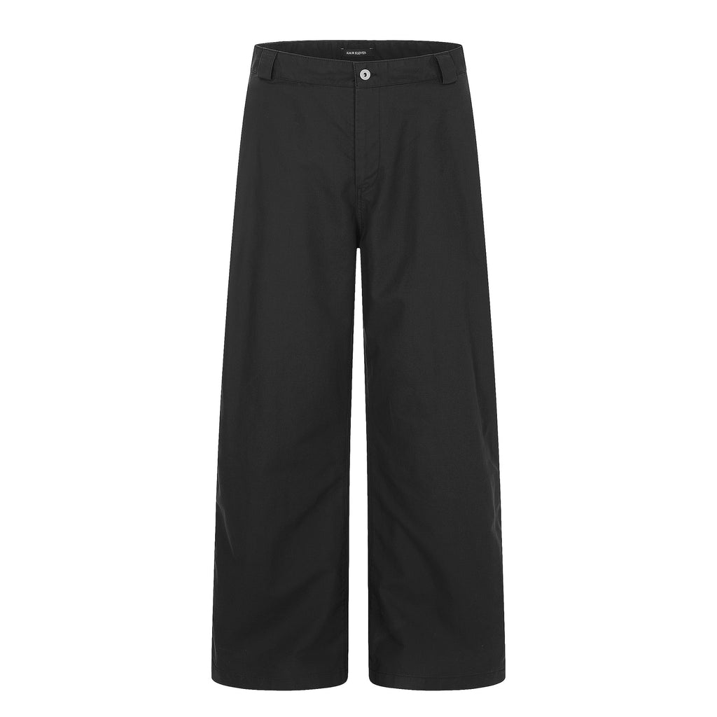 11KN 11 Oz Cotton Pleated Straight Leg Cargo Pants