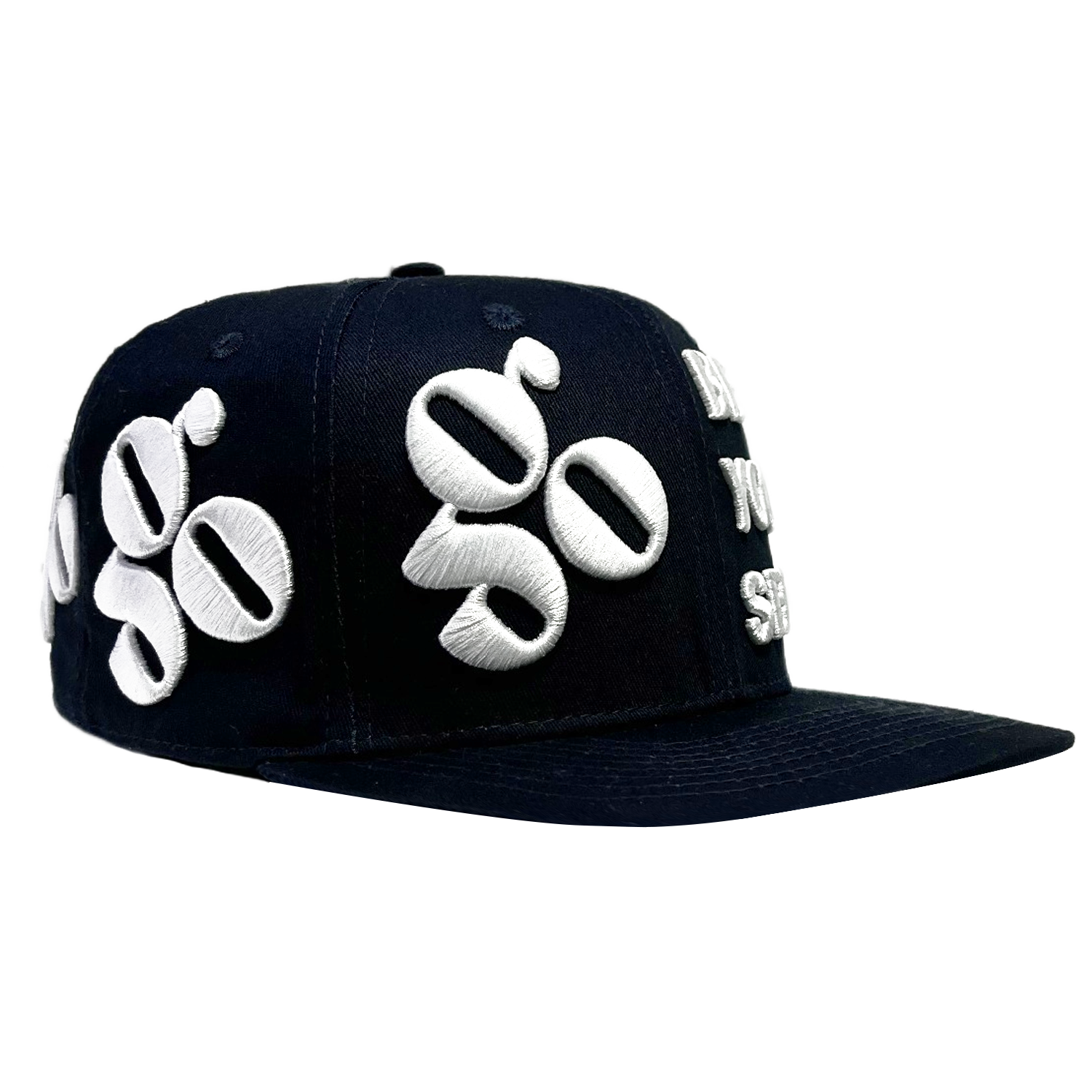 Websurfgroup Stereo Embroidered Flat Brim Hat