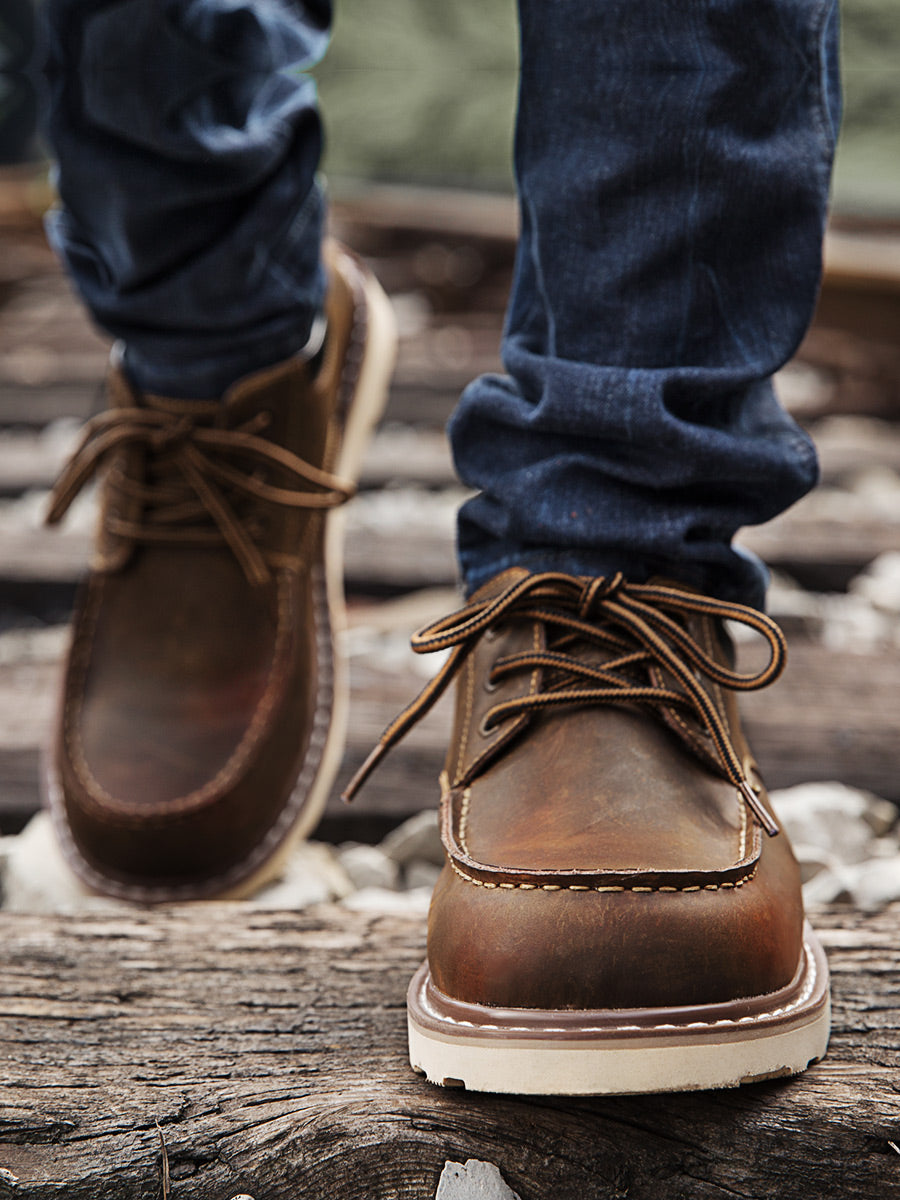 Madden tooling ow-top Martin leather Horse cowhide shoes