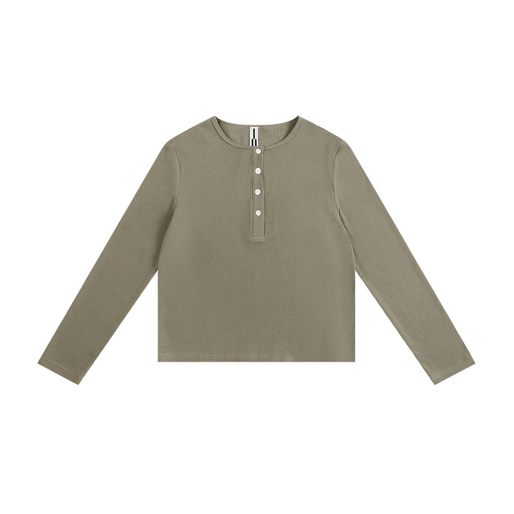 ATRY Waffle Simple Basic Inner Long Sleeve