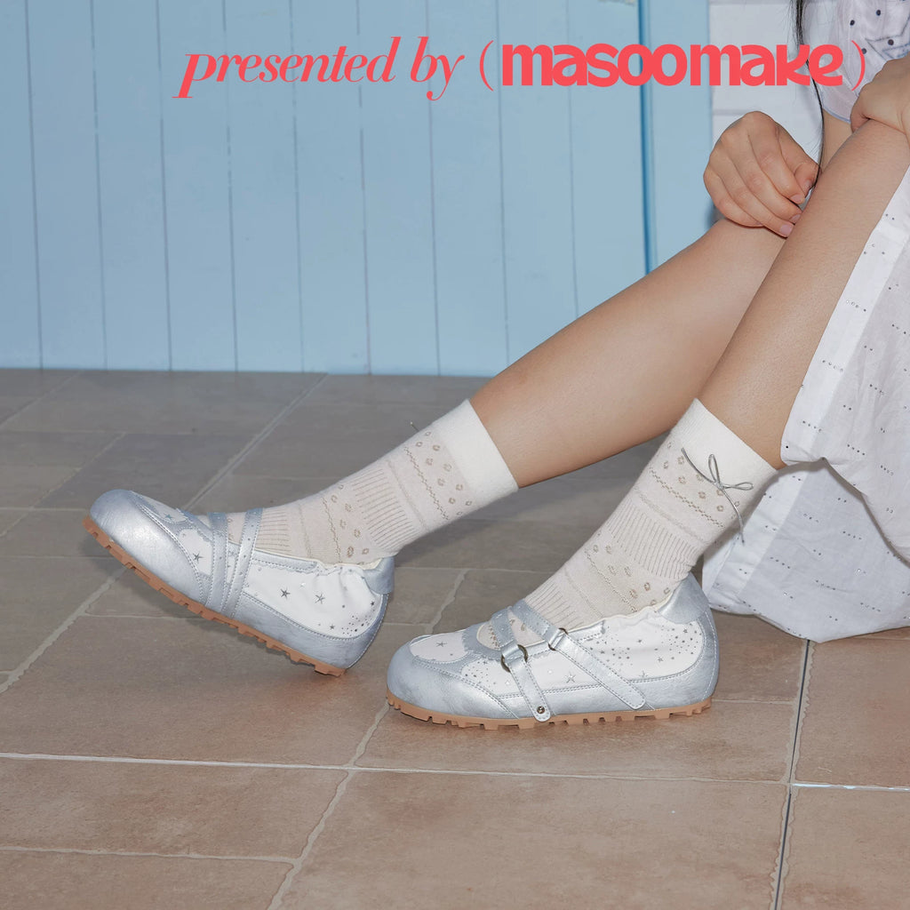MASOOMAKE Wedge Mary Jane Shoes