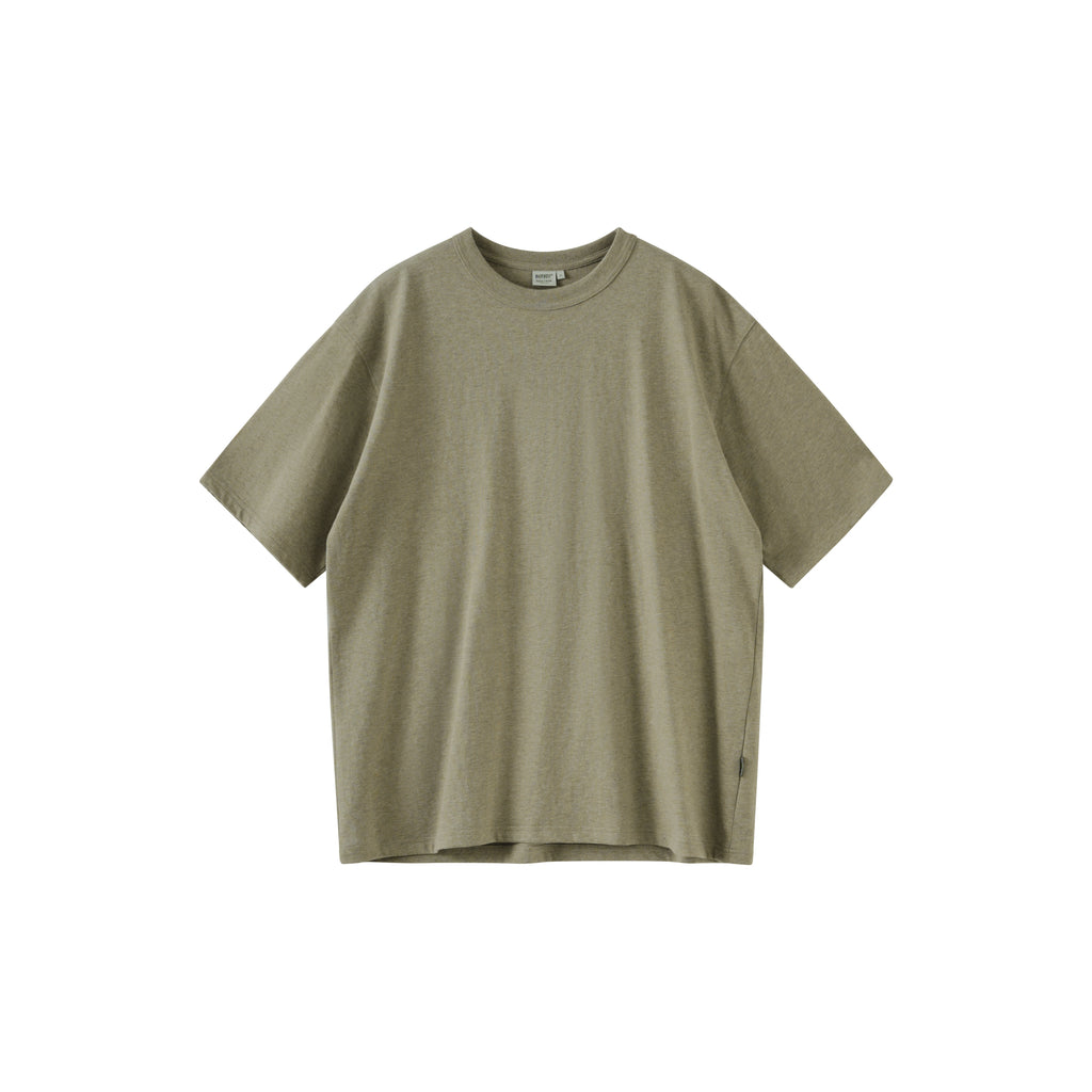 BUTTBILL custom-woven flower yarn fabric washed Japanese Tee