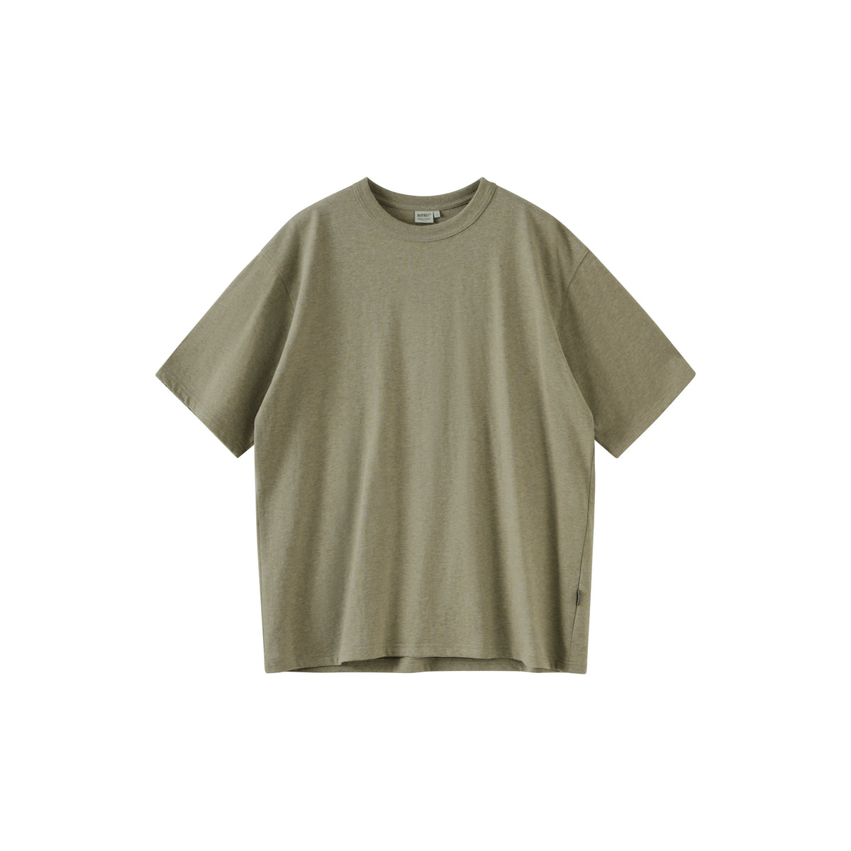 BUTTBILL Textured Cotton Loose Fit Drop-Shoulder Tee