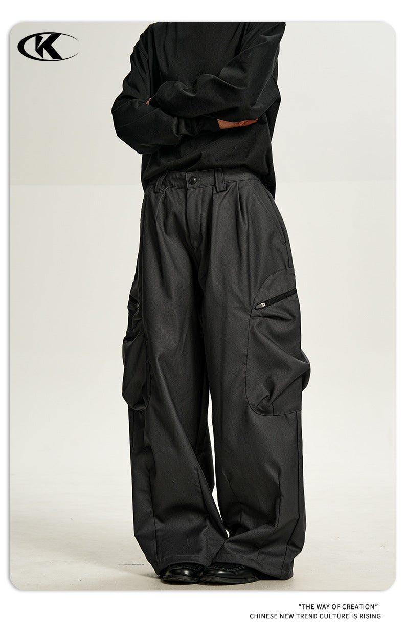 11KN Vintage Loose Casual Wide Leg Pants
