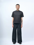 ETHEREAL PRODUCTION  Small Neckline Basic Short Alphabet Printed Tee