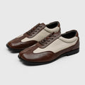 RZAAZ Leather Linen Tabi Split-Toe Sneaker