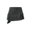 JIKOO Asymmetric Tie-Front A-Line Midi Skirt