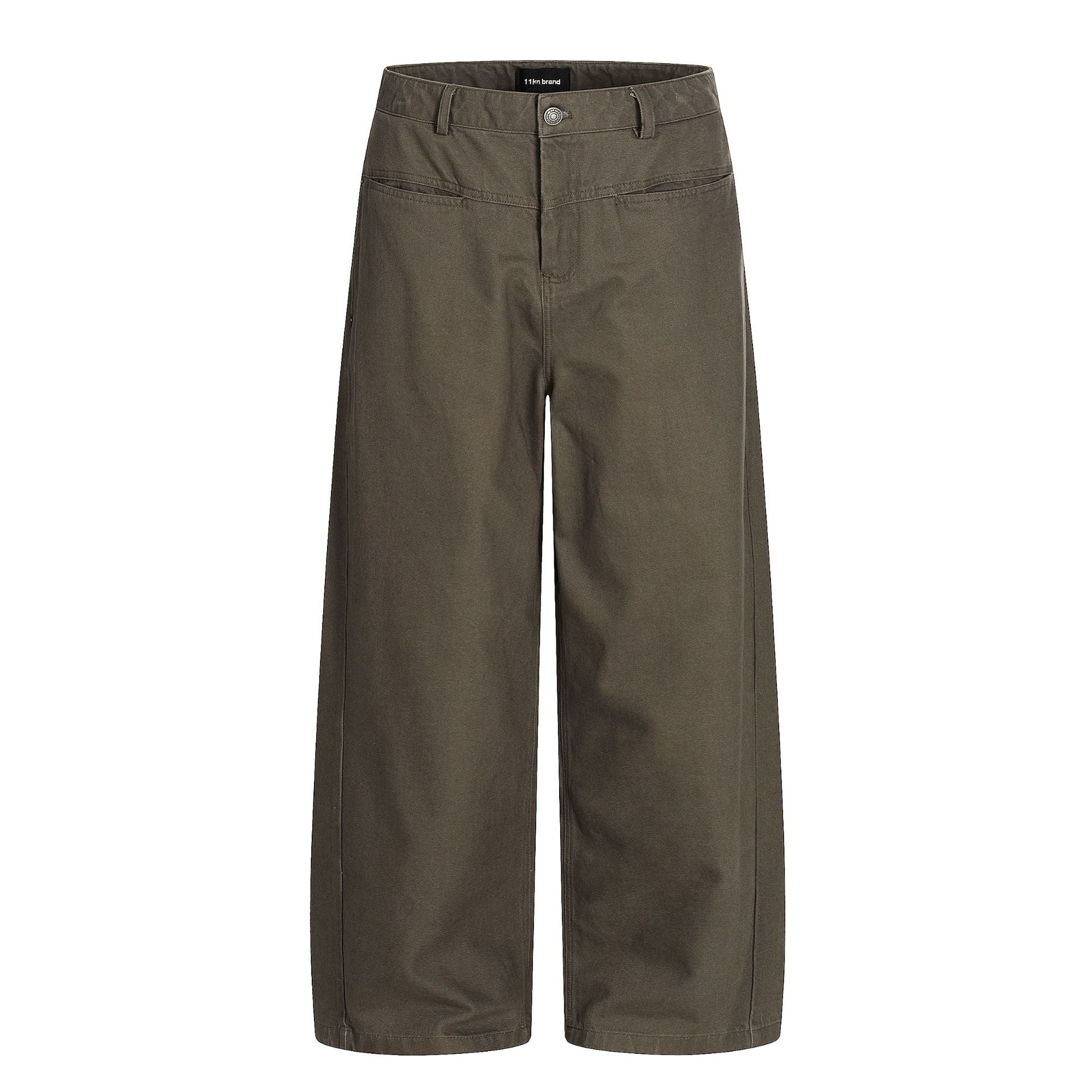 11KN American Retro Curved Blade Casual Pants