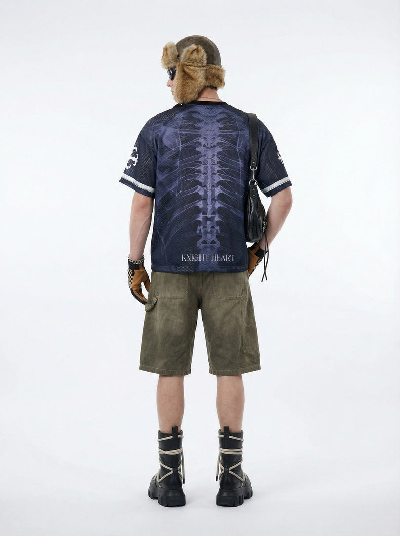 Inflation X-ray Bone Digital Print Jersey Short Sleeve