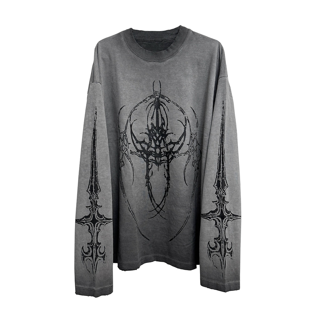 Wetbody Loose Wash Old T-shirt