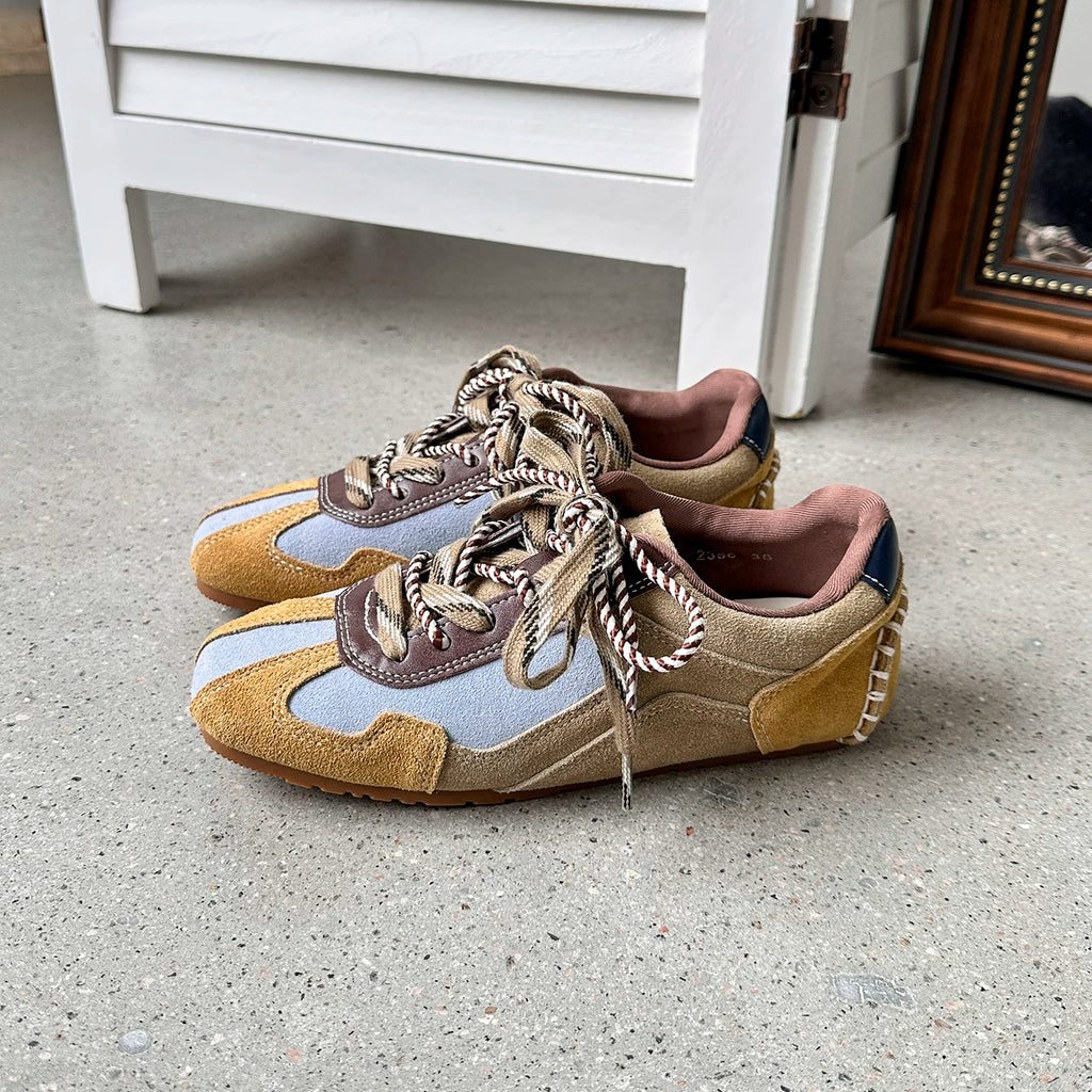 Lidaren Produced Deconstructed Patchwork Lace-Up Sneaker