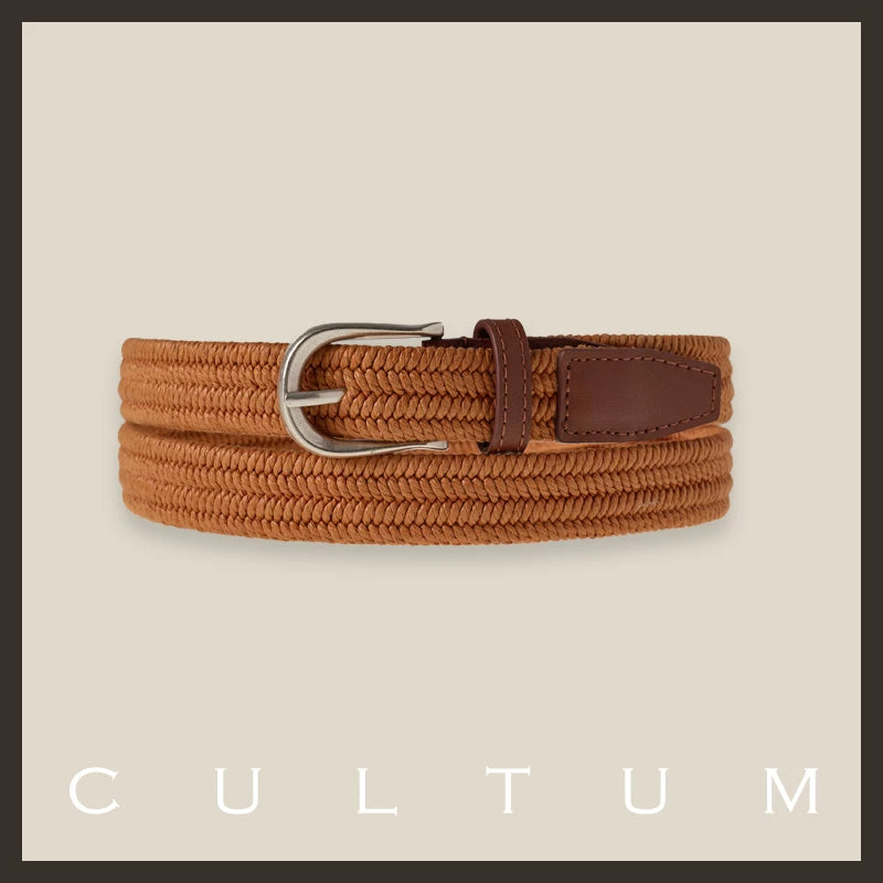 CULTUM Braided Leather Trim Belt