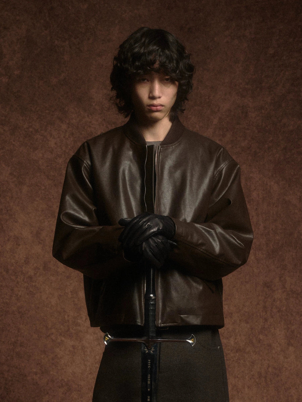 Azure Lisseur Vintage Leather Jacket