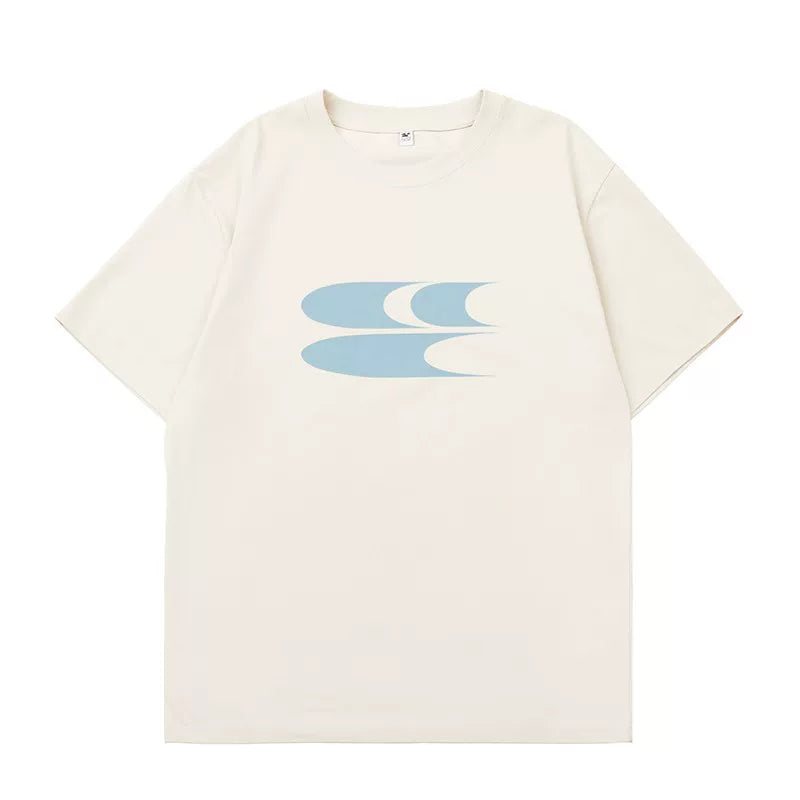 Crying Center Relaxed Crew Neck Logo Tee