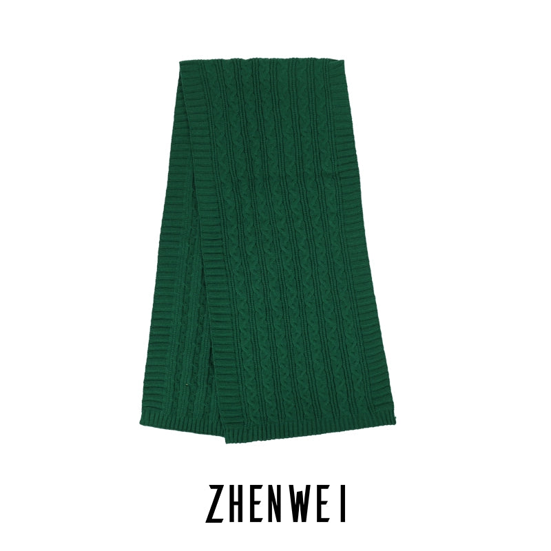 ZHENWEI Premium Coarse Knitted Scarf