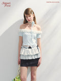 SunsetPark Retro Fake Two-piece Versatile Skirt