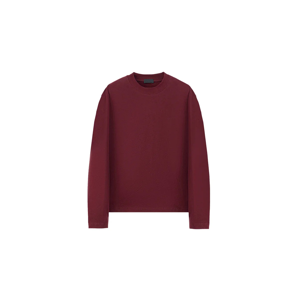 PLUS NO LOGO Brushed Cotton Cropped Long-Sleeve Tee