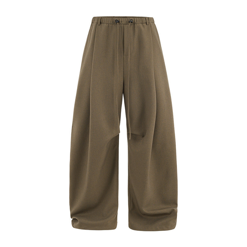 Inflation Linen Straight-Leg Casual Trousers