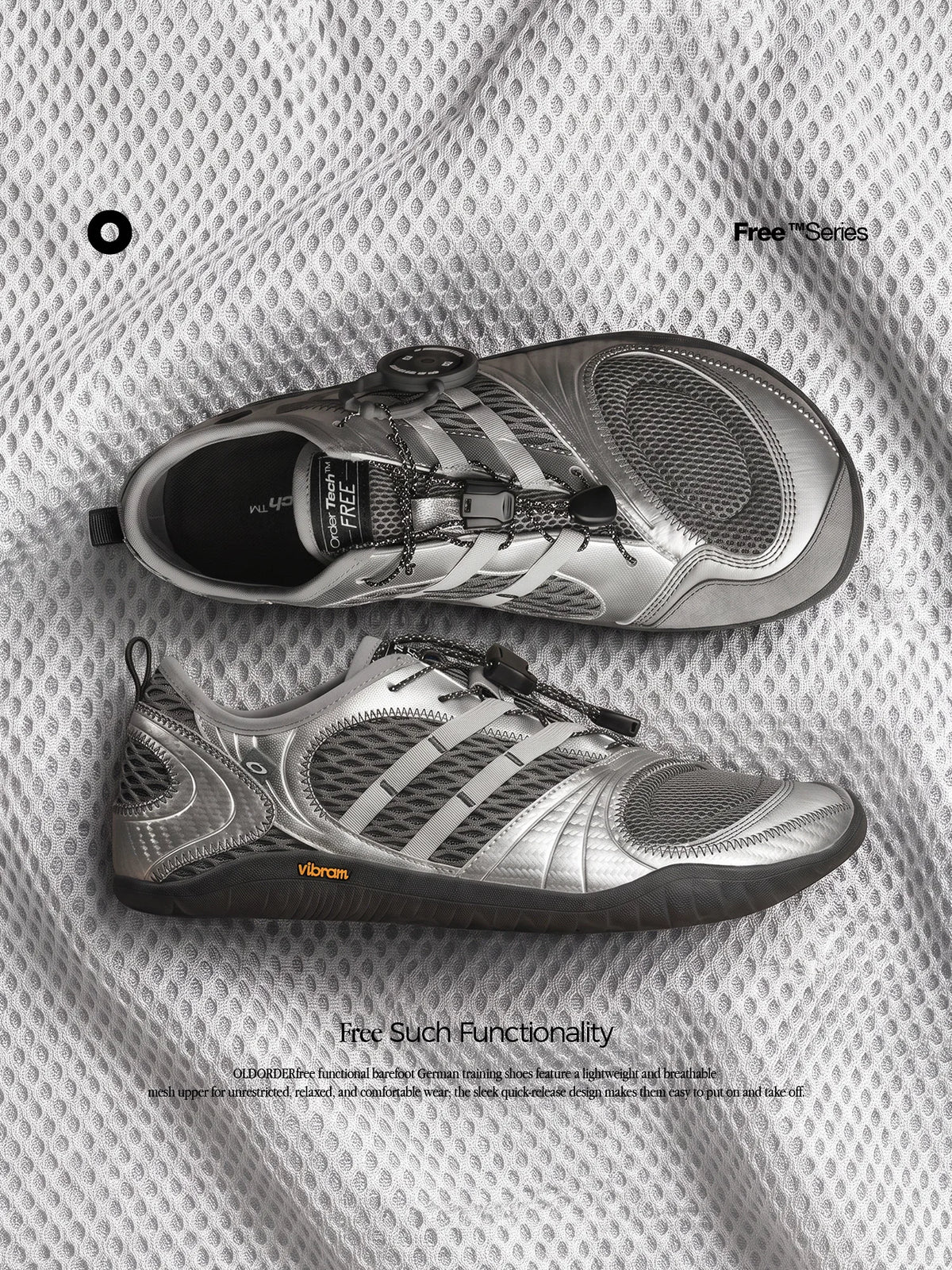 OLD ORDER Mesh Lace-Up Low-Top Sneaker