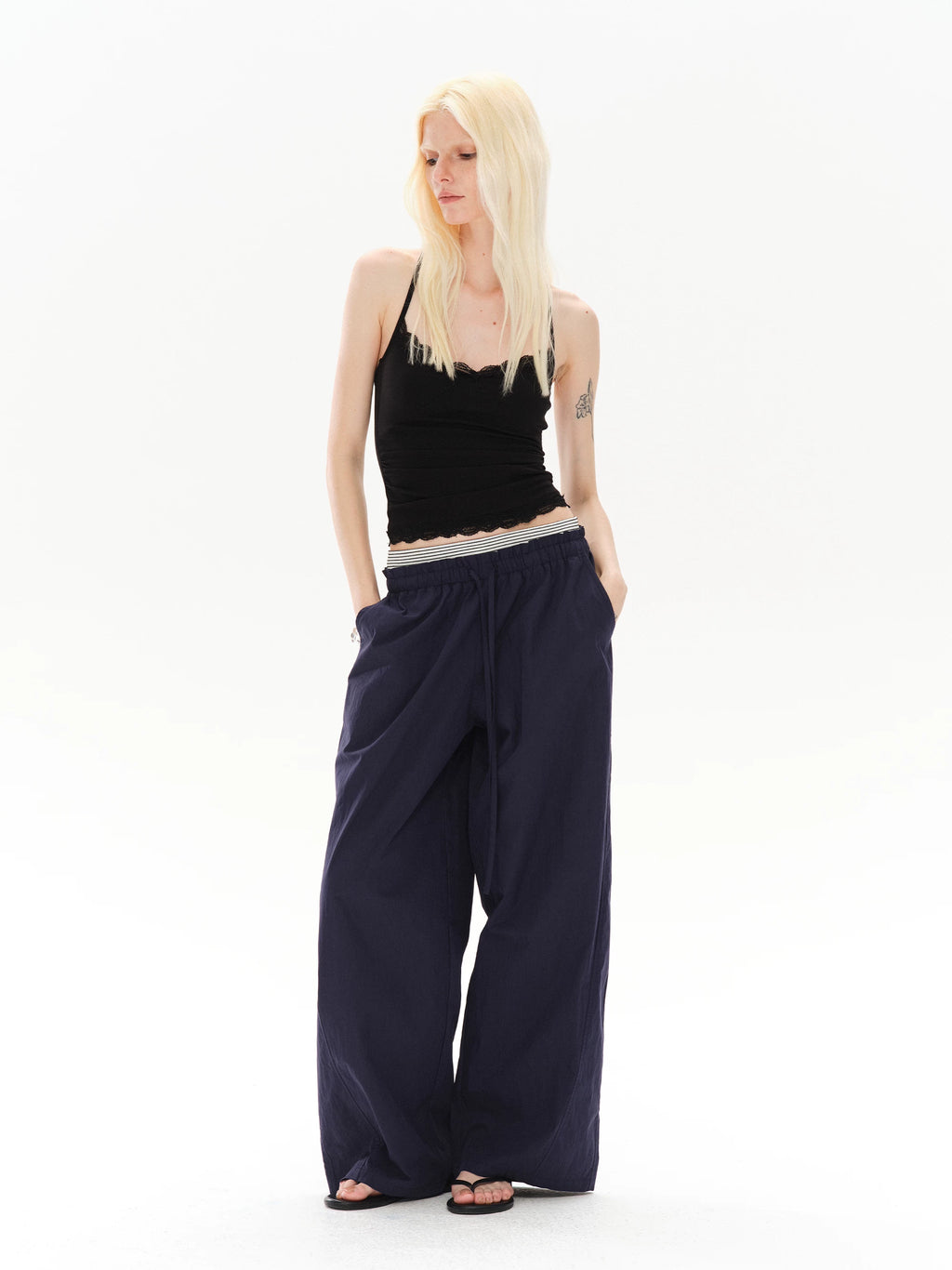 COSTUSTOOT Lace Trim V-Neck Racerback Camisole Tank Top