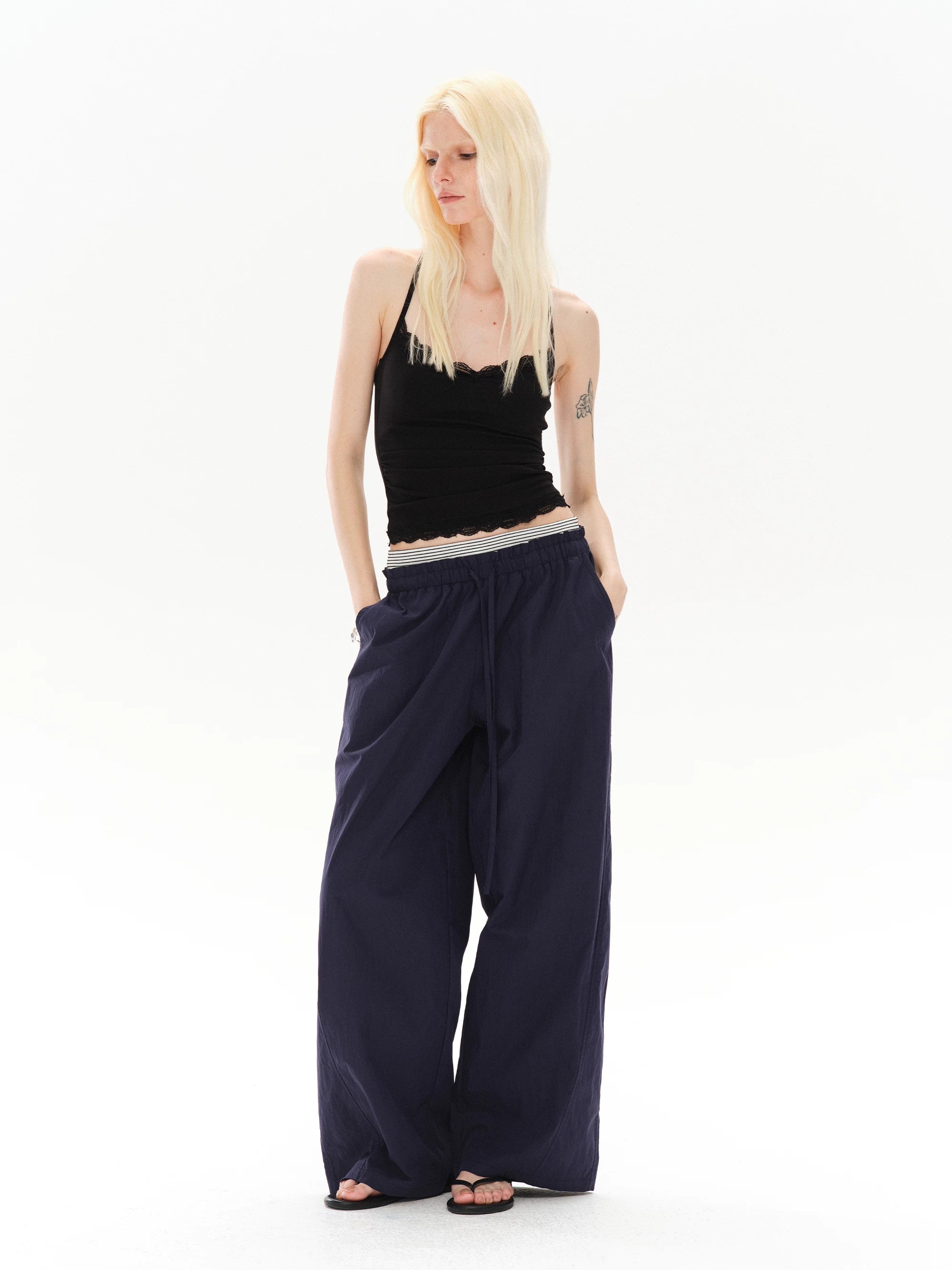 COSTUSTOOT Lace Trim V-Neck Racerback Camisole Tank Top