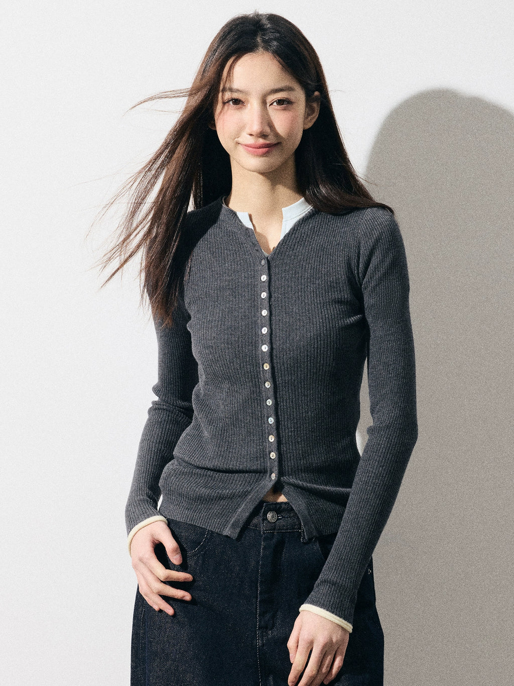 RPB BRAND Stretch Casual Knitted Cardigan
