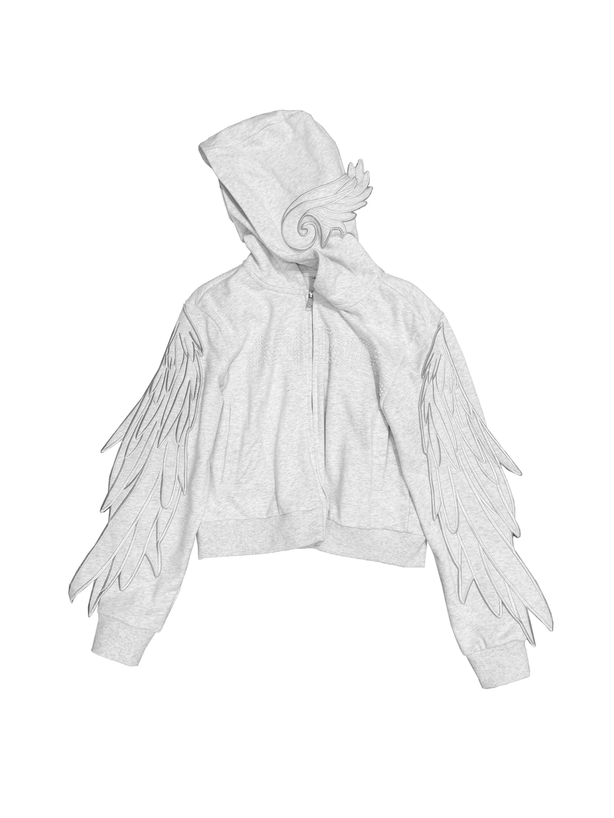 CHAIREBELS Angel Wing 400g Breathable Cropped Hoodie