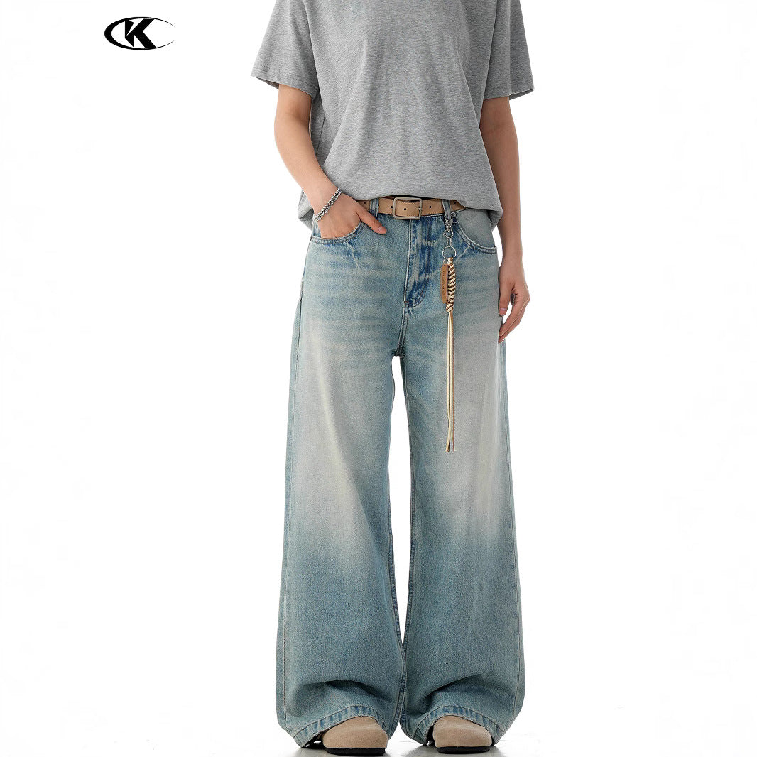 11KN Loose Simple Straight Jeans