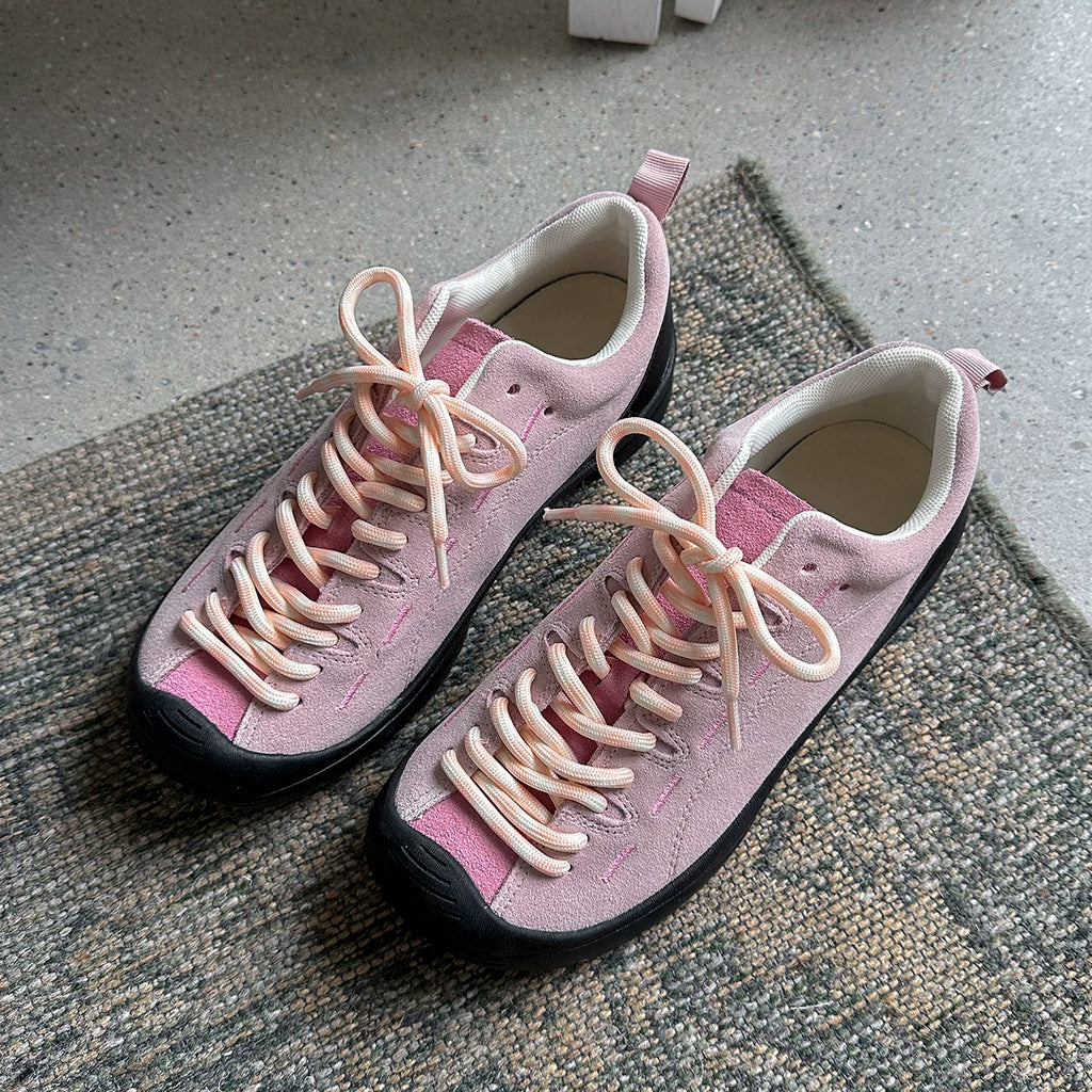 Lidaren Produced Suede Lace-Up Chunky Sneaker