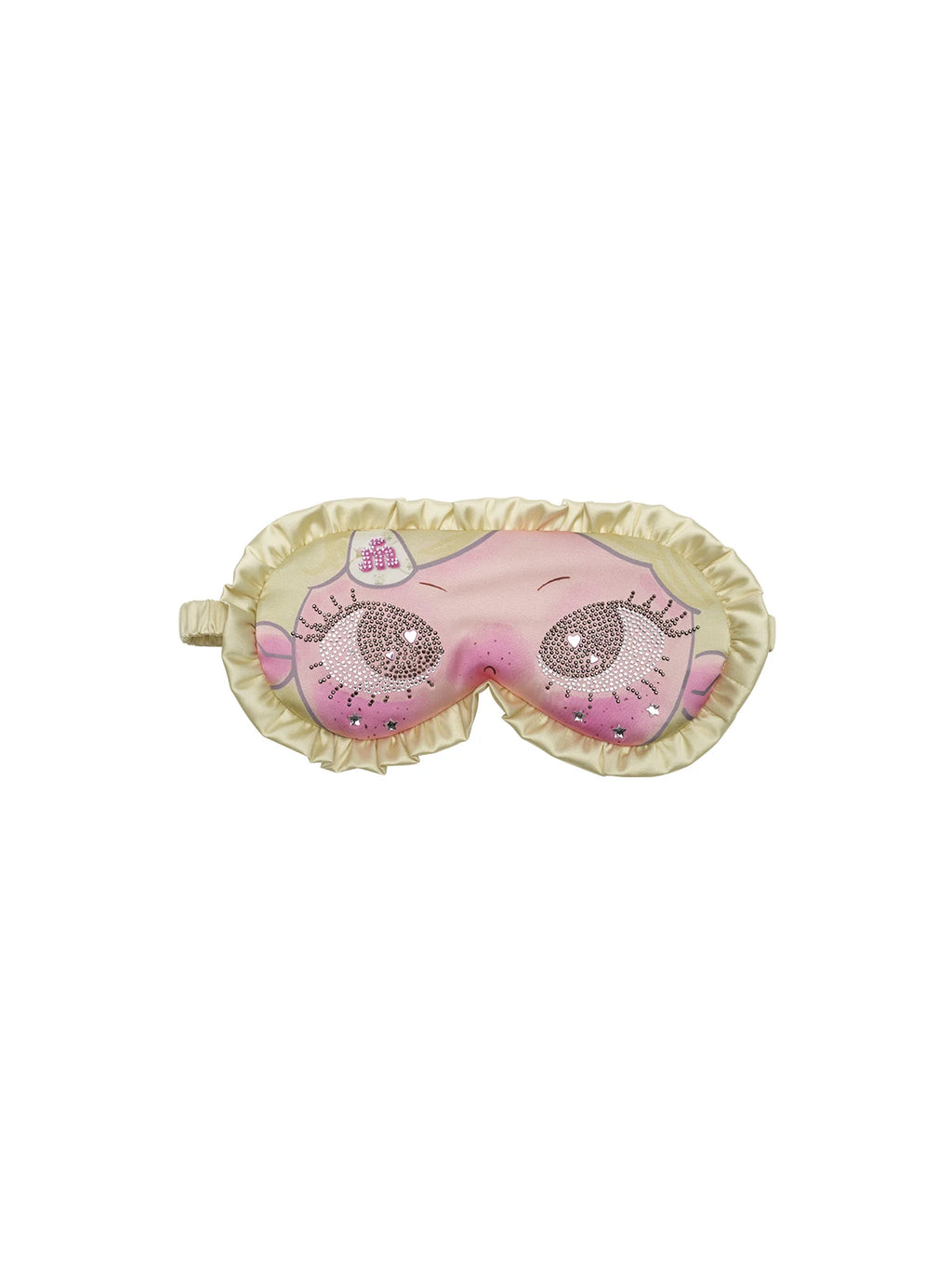 MASOOMAKE Arrival Rhinestone-Embellished Xiaoman Print Sleep Mask