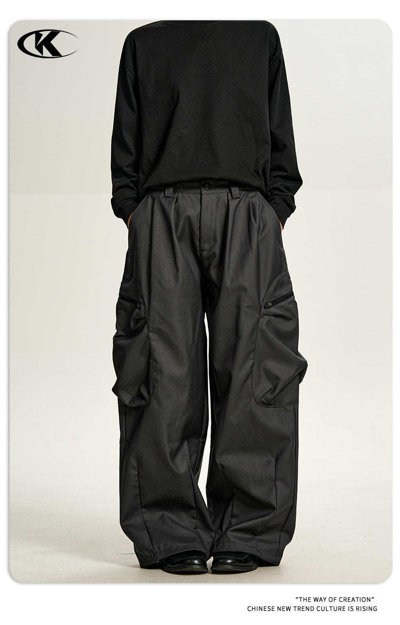 11KN Vintage Loose Casual Wide Leg Pants