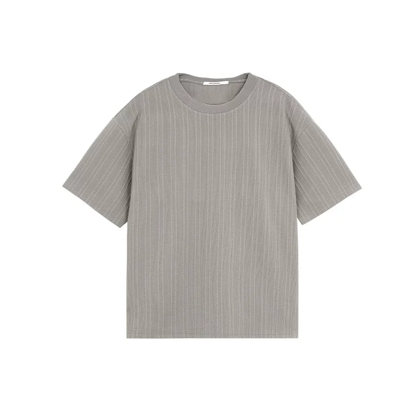 BODYDREAM Snake Bone Pattern Loose Drop-Shoulder Knit Tee