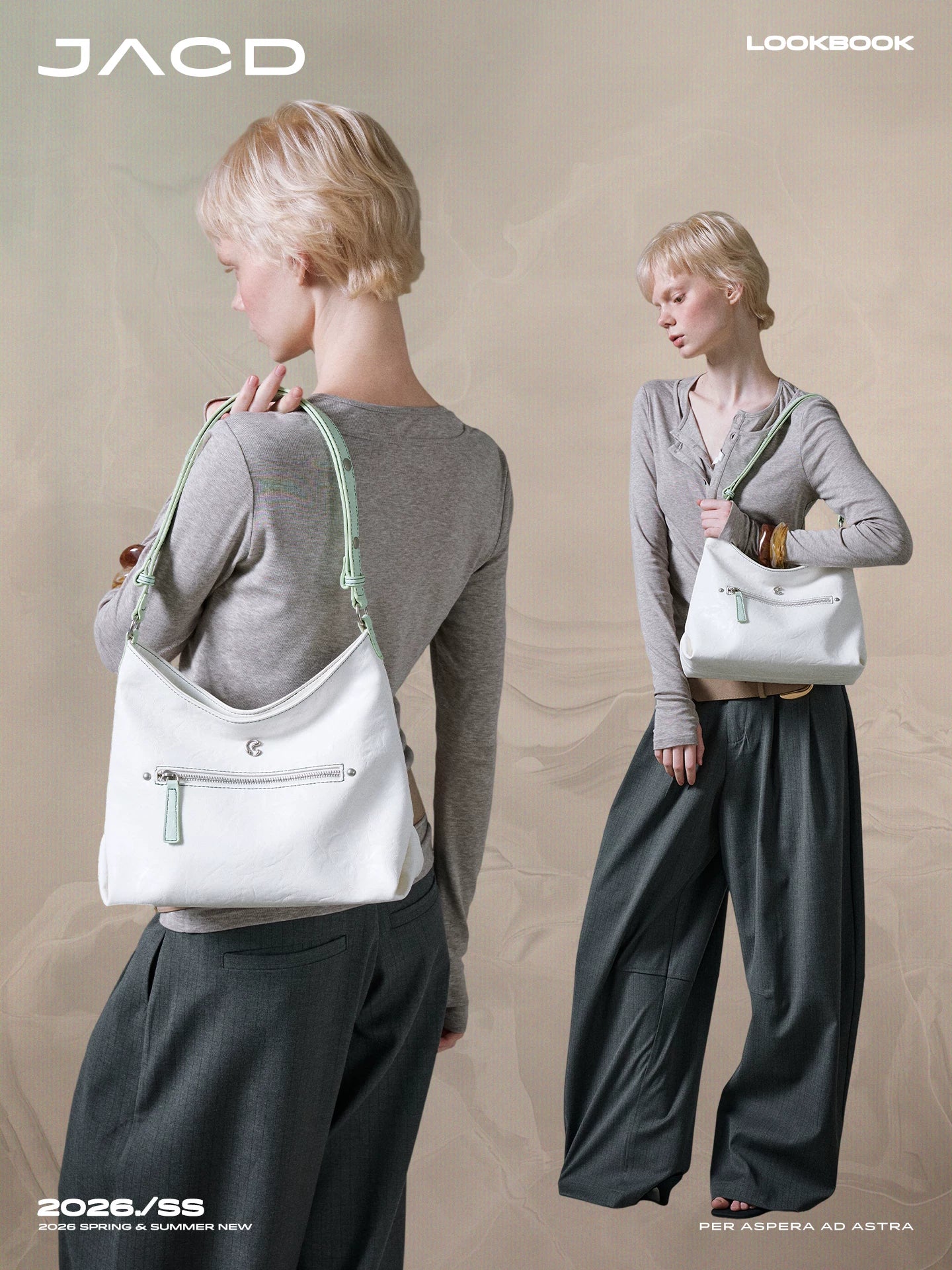 JACD Vintage Embroidery Faux Leather Zip-Top Tote