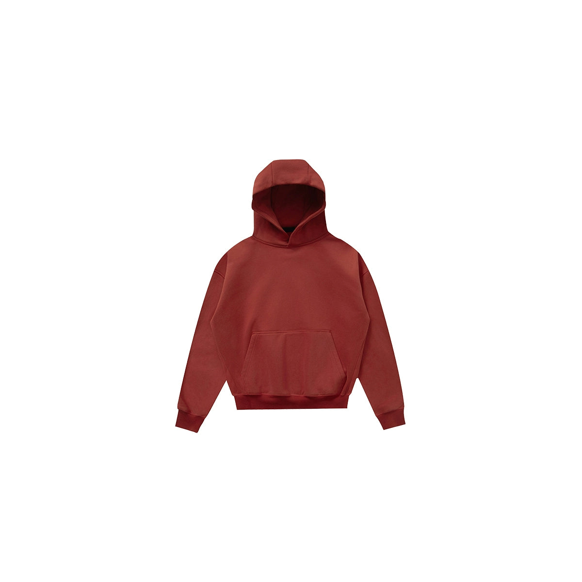 PLUS NO LOGO Vintage Simple Short Wide Hoodie