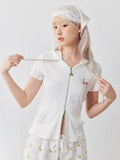 MASOOMAKE x Xiaoman Collection Casual Zip-Up Hooded T-Shirt